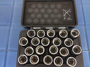 20pc Anti-Theft Wheel Lug Nut Removal Socket <b>Set</b> Inch Hex Steel Chrome Plated Universal Fit - Product Image 6
