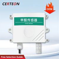 Moniteur Qualité de l’Air Intelligent Mural avec Capteur CH2O VOC pour Intérieur HVAC Détecteur de Formaldéhyde