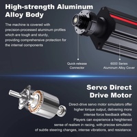 Volant de course pour jeux vidéo PXN V12 Lite noir en plastique + métal, manette de jeu à distance pour voiture, accessoires pour manette de jeu