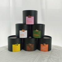 100% boîte d'emballage de thé personnalisée biodégradable pot de papier Kraft pour cylindre de grain de café alimentaire Tube de papier de carton Kraft naturel