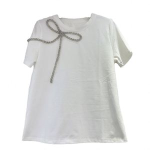 Camiseta de manga larga informal y bonita para mujer, corte trapezoidal, cuello en V simple y encaje de color liso. - Product Image 1