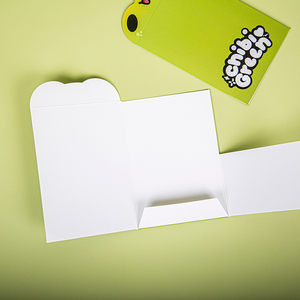 Bán buôn tùy chỉnh tiêu chuẩn màu xanh lá cây Da niêm phong phong bì loại phong bì gấp - Product Image 5