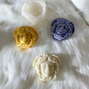 Wholesale Huge Medusa Candle Mold Silicone Mold Greek Mythology Scented Candle Plaster <b>Soap</b> Mold Resin - Product Image 2