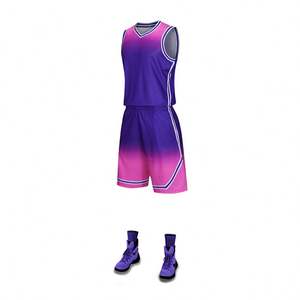 Setelan baju basket cepat kering, setelan seragam basket anak-anak, Jersey basket cepat kering, motif bernafas, pakaian kustom untuk pria - Product Image 5