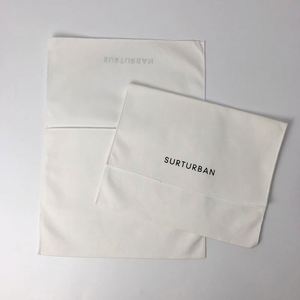 Costom Logo Printing White Envelope Cotton Canvas Clothes Pillow <b>Pouch</b> Bag With Cotton Bow Envelope Dust <b>Pouch</b> - Product Image 2
