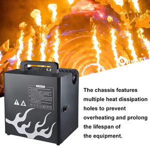 Igreslite 3 cabezales DMX Fire Flame Thrower Outdoor Dmx Stage Special Machine para Dj Circus Concert Events Flame Machine - Product Image 3