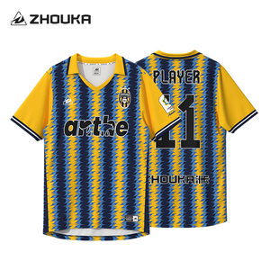 Retro Aangepaste Sport T Hoge Kwaliteit Heren Uniform Custom Voetbal Jersey T Shirts & Tops Truien Voetbalshirt - Product Image 5