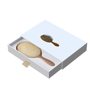 Empaquetado de cepillo de pelo de lujo con logotipo personalizado, peine de diseño sencillo, embalaje de papel, precio bajo, caja de regalo de cepillo de pelo al por mayor - Product Image 4