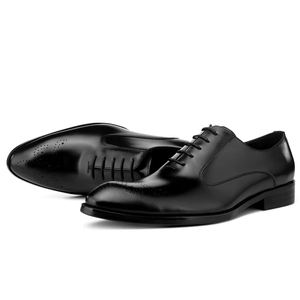 Chaussures Oxford en cuir pour homme, style italien, qualité luxueuse, faites à la main, motif camouflage brodé, légères pour l'automne - Product Image 5