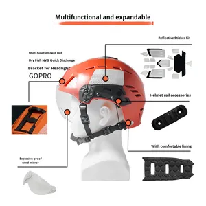 Caschi di Sicurezza Regolabili con Visiera per Soccorso in Acqua, Rafting, Terremoti, Arrampicata e Attività di Soccorso all'Aperto - Product Image 4
