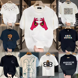 เสื้อยืดแบบสวมหัวคอทรงหลวมแบบลำลองเสื้อ<span class=keywords><strong>100</strong></span>% แบบลำลองสำหรับผู้ชายใหม่ฤดูร้อน2025 - Product Image 4