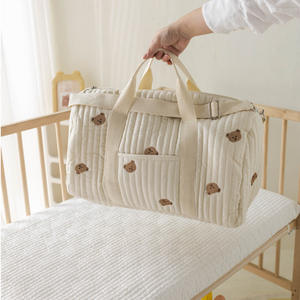 Bolsa <span class=keywords><strong>de</strong></span> Pañales <span class=keywords><strong>de</strong></span> Gran Capacidad, Tipo Momia, <span class=keywords><strong>de</strong></span> Algodón, con Cierre, Bordada, <span class=keywords><strong>para</strong></span> Cochecito, Viajes, Moderna, <span class=keywords><strong>para</strong></span> Mujer - Product Image 1