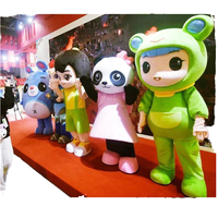 Casque de Mascotte de Haute Qualité pour Costume, Bonne Ventilation, Personnage de Dessin Animé en Peluche, Idéal pour Fêtes et Vacances, Casque d'Animal Anime