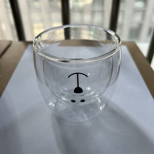 Cốc Cà Phê Thủy Tinh Hình Gấu Siêu Dễ Thương Cốc Thủy Tinh Hai Lớp Để Làm Quà Tặng Ngày Lễ Tình Nhân Và Sinh Nhật - Product Image 4