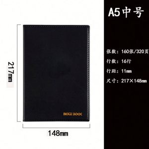 Tùy Chỉnh Lụa Ribbon Bookmark Vải Linen Bìa Cứng Sinh Thái Máy Tính Xách Tay A5 Kinh Doanh Màu Đen Tạp Chí Vàng Cột Sống Tái Sử Dụng Máy Tính Xách Tay Kế Hoạch - Product Image 3