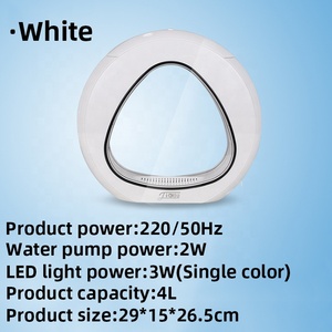 Nuovo Modello di Acquario in Acrilico Bianco con Pompa d'Acqua, Filtrazione a Spugna, Illuminazione LED, per Soggiorno e Ufficio, Piccola Vasca per Pesci da Scrivania - Product Image 6