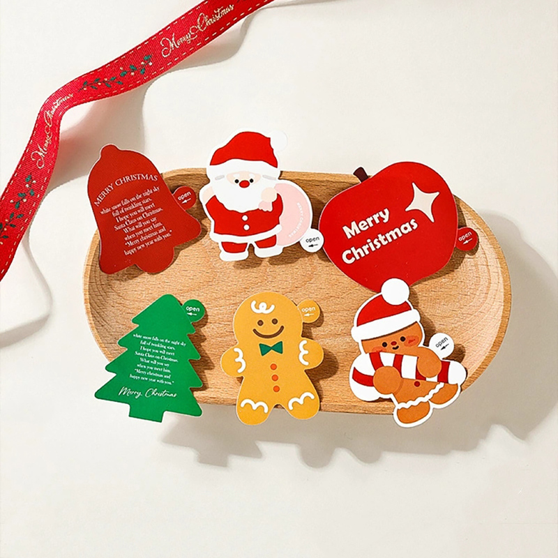 Christmas Cartoon Paper Stickers Waterproof Adhesive