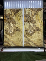 Dalles de pierre naturelle ultra-minces de 1 à 2 mm, translucides, souples, en ardoise, en pierre flexible, en marbre, pour la décoration murale
