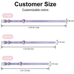 <span class=keywords><strong>Collar</strong></span> para Gato Moderno, de Lujo, Ajustable, Hecho a Mano, de Nailon Suave, Ecológico, con Rastreador GPS AirTag, Diseño Sólido e Impermeable - Product Image 5