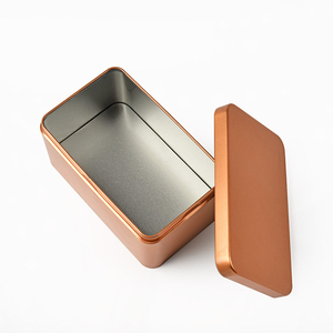 square shape custom tea packaging metal tin box for gift