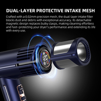 Secador de Pelo de Alta Velocidad OEM/ODM Personalizado de 2000w con Sensor Inteligente Ai de Alto Rendimiento, 200 Millones de Iones de Plasma, Boquilla Magnética de 360°