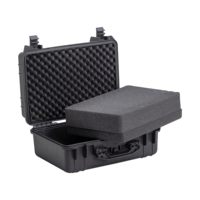 MJ138H Mallette de transport en plastique durable et étanche pour équipement de photographie Mallette à outils à poignée de transport rigide