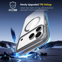 Nouvelle coque de téléphone portable transparente en TPE TPU anti-rayures et anti-chute avec aimant 3M pour iPhone 17 Air 17 Pro Max 16 15 14 Plus 13 Pro