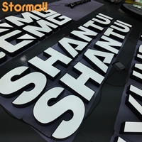 Conception résistante aux intempéries en extérieur, lettres lumineuses 3D, lettres en acrylique personnalisées, enseigne LED pour logo d'entreprise commerciale