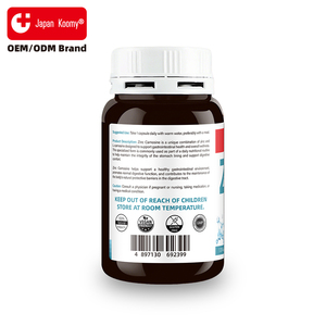 Nutraceutical Shecome Zinc Carnosine <b>Supplement</b> Manufacturer Digestive and Stomach Lining Support 120 Zinc Carnosine Capsules - Product Image 5