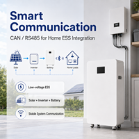 Système de batterie de stockage d'énergie domestique solaire hybride LiFePO4 16kWh 51.2V 314Ah CAN IEC62619 IEC63056 CE IP65 sur pied 8000+
