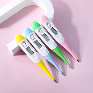 Termómetro Digital Impermeable de Punta Suave para Uso Doméstico, Axilar y Oral para Bebés, Termómetro Electrónico de Punta Suave - Product Image 1