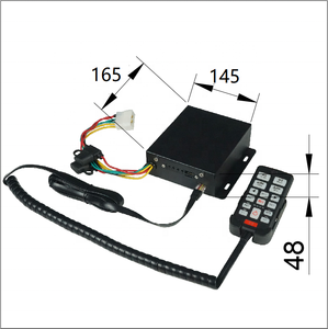 Sirena Altavoz Super Delgada para Alarma Estroboscópica con Control por App, Sensor de Movimiento de Detección de 30-50m para <span class=keywords><strong>Ambulancias</strong></span>/Vehículos de Rescate - Product Image 5