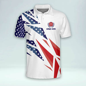 Polo de sport respirant à séchage rapide personnalisé pour homme, t-shirt de sport amusant Dry Fit, maillot de pickleball par sublimation - Product Image 4