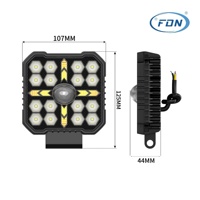 Feux de travail de 4 pouces avec DRL pour SUV tout-terrain, tracteurs, éclairage universel pour conduite, éclairage extérieur automobile, étanche