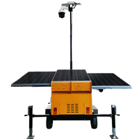 Remorque de surveillance mobile solaire OEM d'usine à prix abordable pour système de surveillance de sécurité