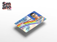 Pegatina Adhesiva de PVC Impermeable para Tarjetas de Crédito con Diseño Holográfico Personalizado, Impresión UV Premium, Personaje de Anime, Removible, Fabricación OEM