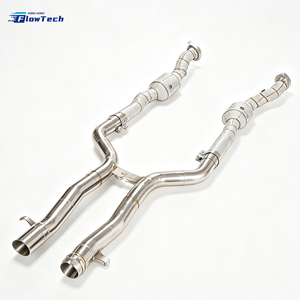 ท่อร่วมไอเสียท่อไอเสียสเตนเลสสตีล304สำหรับเมอร์เซเดสเบนซ์ W221 S500 5.5L M273 V8การไหลสูงโดยตรง - Product Image 4