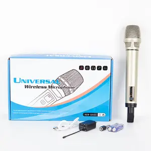 Universal Wireless Microphone, Portable UHF mic for Smartphone, computer, Podcasting,Vlogging,Youtube, Karaoke