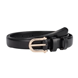 Cinture all'ingrosso 2026 Double G con fibbia in lega, cintura formale in vera pelle di design per uomo e donna, modello di marca - Product Image 2