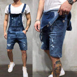 Summer Mens Casual <strong>Denim</strong> Jeans <strong>Shorts</strong> Casual 2022 Solid Color Overalls Jumpsuit <strong>Dungarees</strong> Work <strong>Shorts</strong> Pants for Men - Product Image 2