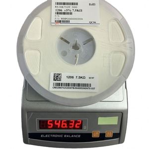 Résistance à couche mince 1206 7,5 kΩ 5 % neuve et originale - SMD 1/4 watt 7,5 kΩ 5 % - Product Image 1