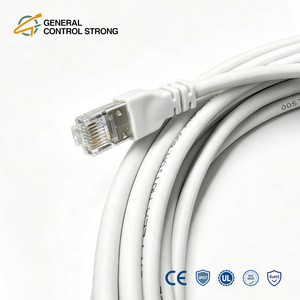 Kabel Ethernet Cat8 Grosir 40Gbps S FTP Terproteksi RJ45 Kabel Jaringan Pusat Data Kecepatan Tinggi Massal RoHS CE OEM ODM - Product Image 2