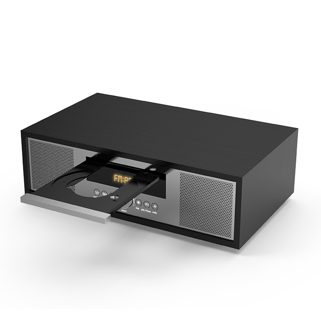 OEM ODM Factory Price High End CD Player with Built-in Stereo Speaker FM/DAB Radio 7m for Portable Wood Design