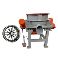 Machine de polissage vibratoire pour jantes en alliage d'aluminium, sur mesure, pour éliminer les bavures, CW Factory