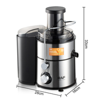 Extracteur de Jus RAF Multifonction 4-en-1 à Large Goulotte, Pressoir Lent Commercial pour Fruits et Légumes, Mixeur Centrifugeuse Professionnel