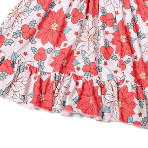 Vestido de Niña con Tirantes Metálicos Ajustables hasta la Rodilla, con Encaje y Tirantes de Mariposa en la Espalda, Personalizado con Impresión en 3-7 Días (Cd3-1) - Product Image 2