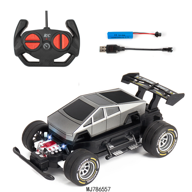 27 MHz 1:18 DIY Electronic Remote Control Car Radio Control RC Car Colorful Electric Toy with 4 Channels Remote Control