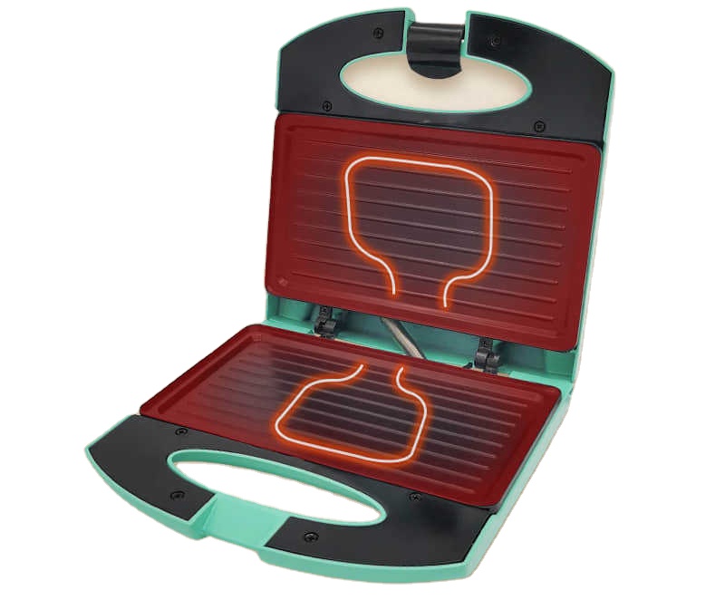 Система с плавающими петлями, автоматическая многофункциональная пресс-гриль на 2 ломтика, тостер для завтрака, промышленные сэндвичи