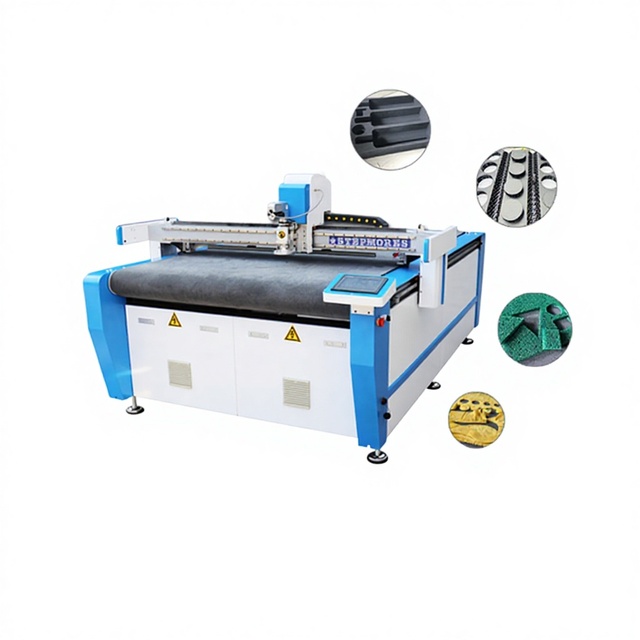 Automatic PLC Servo Motor Vacuum Table CNC Oscillating Tangential Knife Cutting Machine for Leather EVA Foam Fabrics