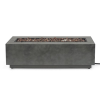 Table basse d'extérieur en béton et Propane, au gaz, g